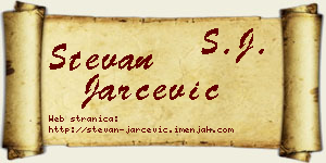 Stevan Jarčević vizit kartica
